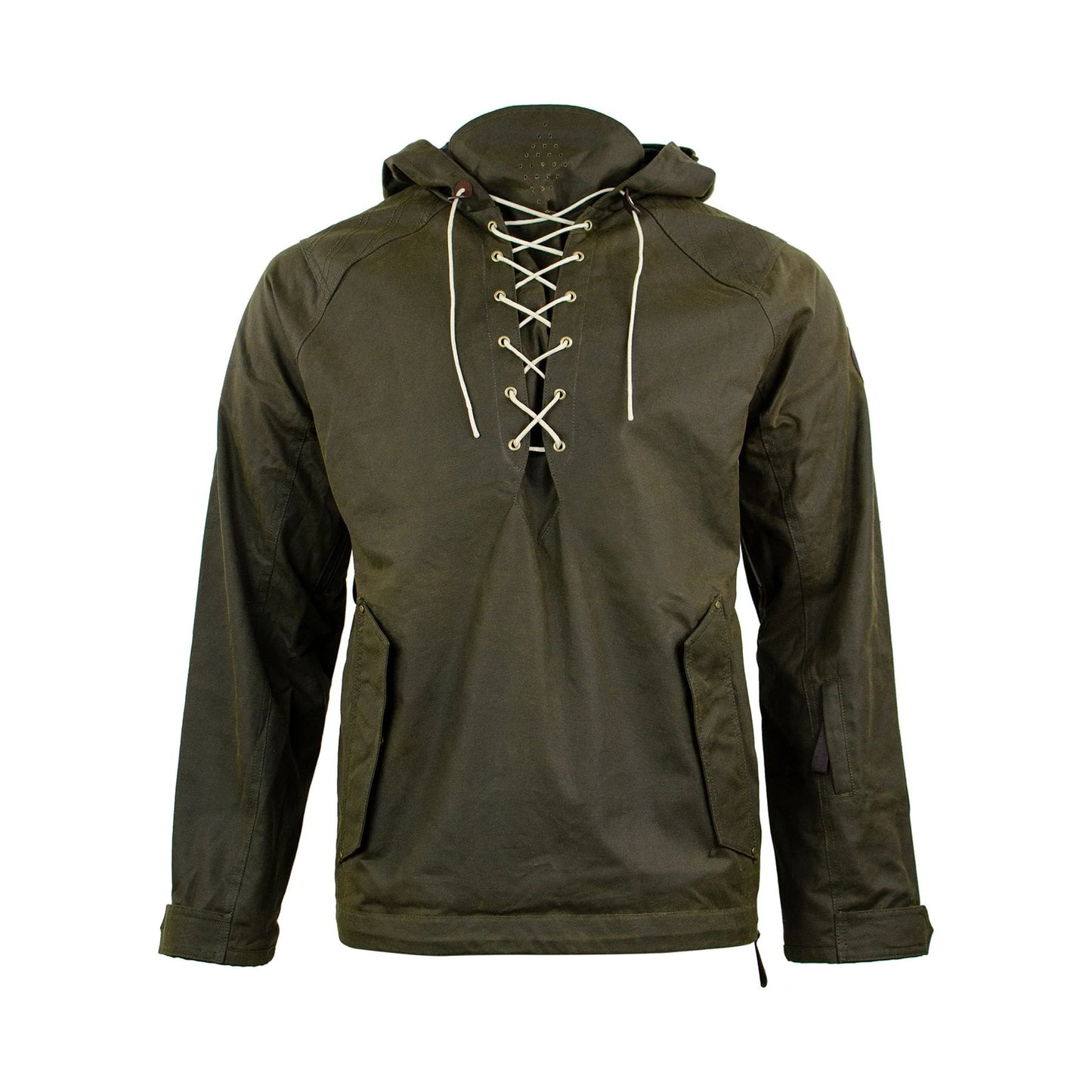 Men’s Lace-Up Hooded Utility Jacket